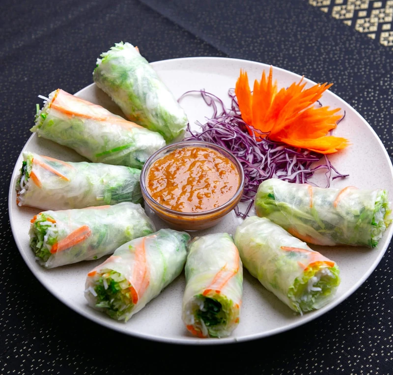 Fresh Thai rice rolls at Shaba Thai Cuisine, downtown Winnipeg